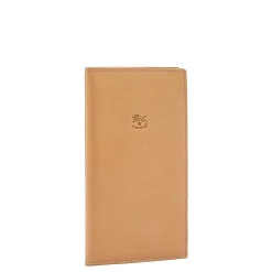 Wallet in leather color natural