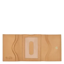 Wallet in leather color natural