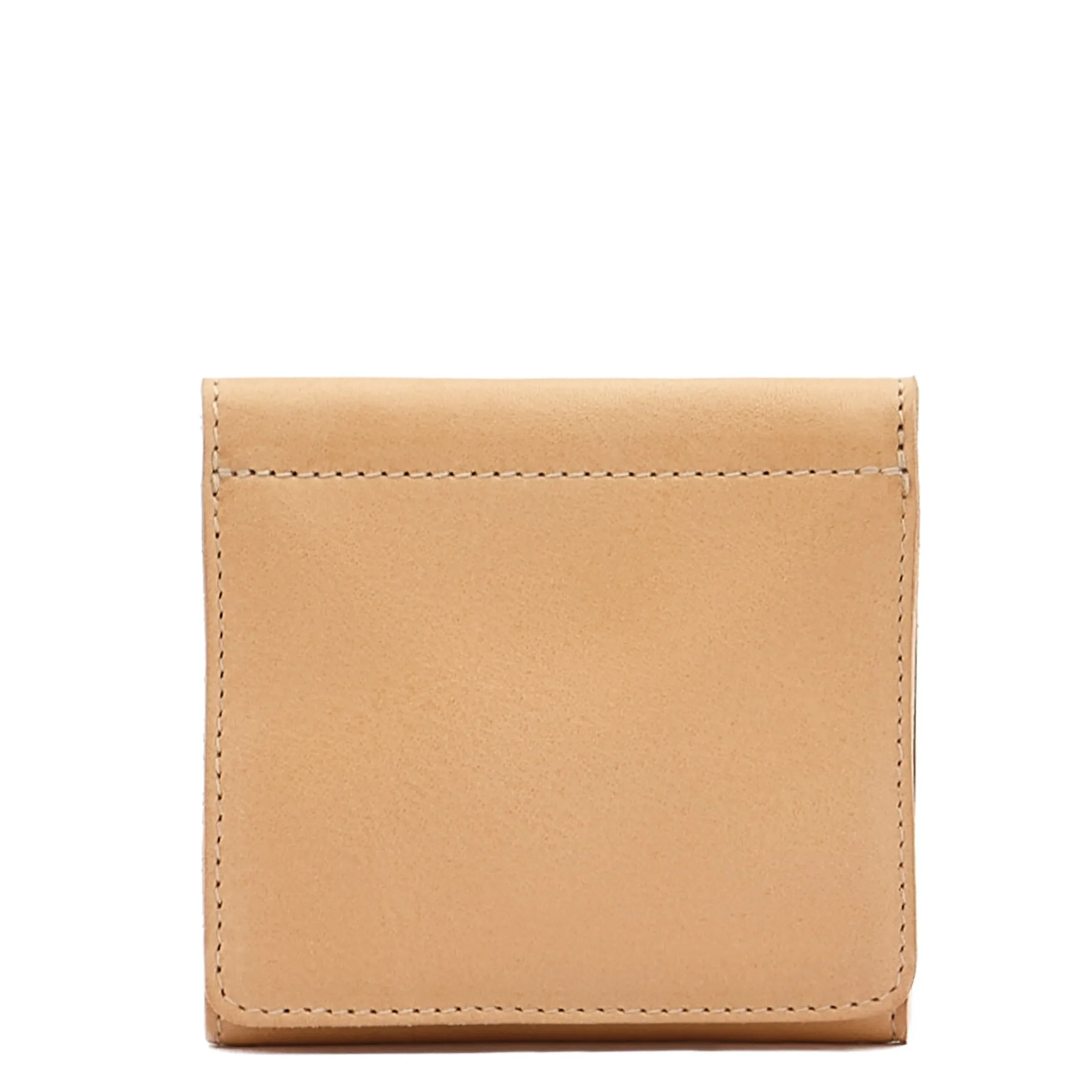 Wallet in leather color natural