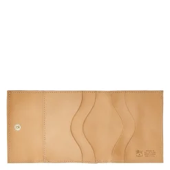 Wallet in leather color natural