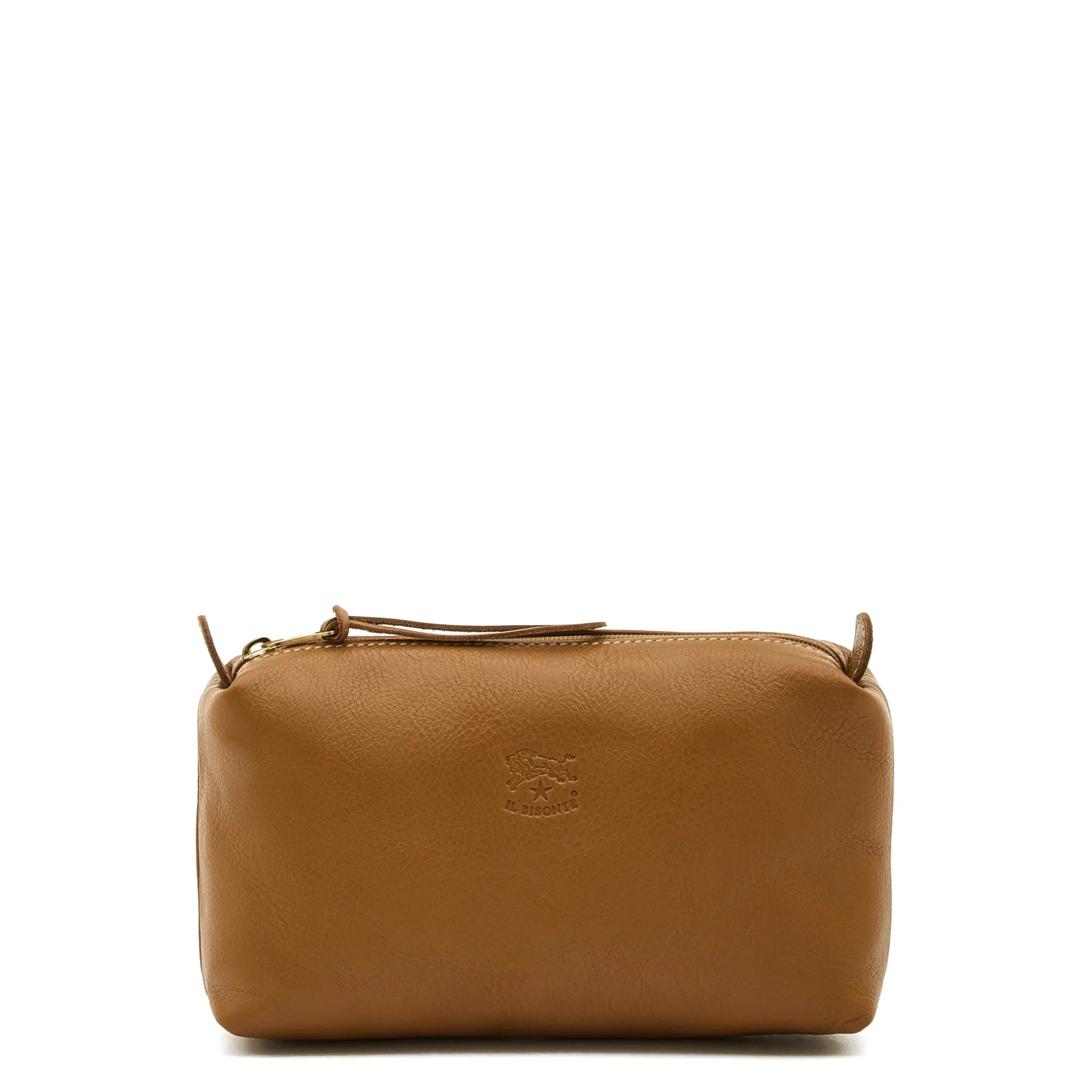 Women's case in leather color gianduia