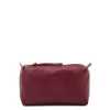 Women's case in leather color black cherry