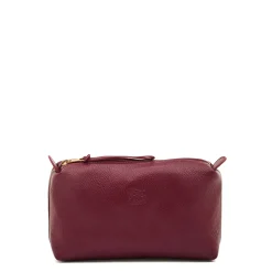 Women's case in leather color black cherry