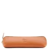 Women's case in leather color caramel