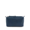Women's case in leather color blue