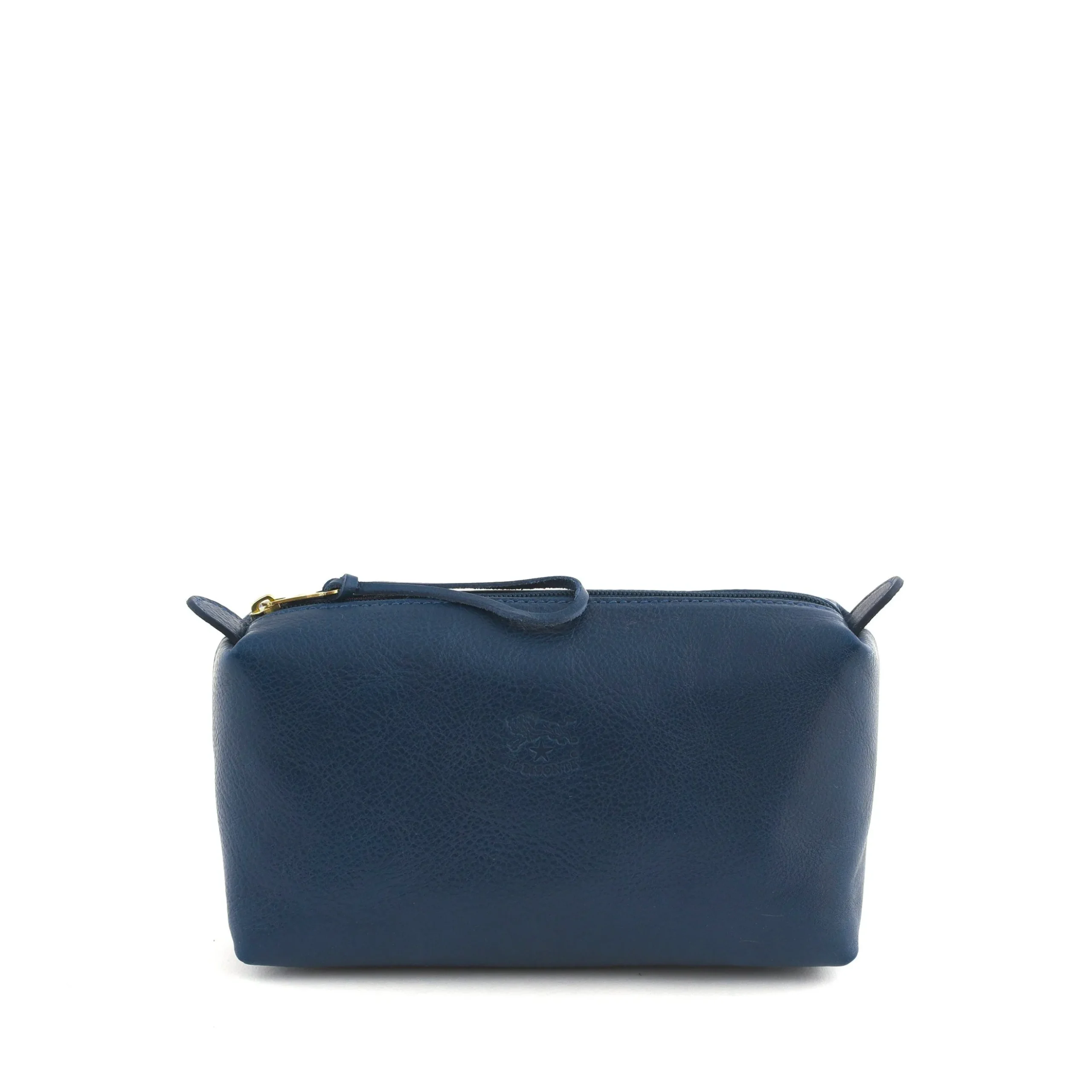 Women's case in leather color blue