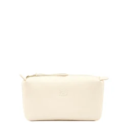 Women's case in leather color white