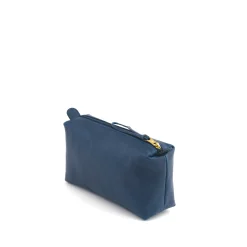 Women's case in leather color blue