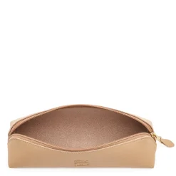Women's case in leather color caffelatte