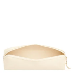 Women's case in leather color milk
