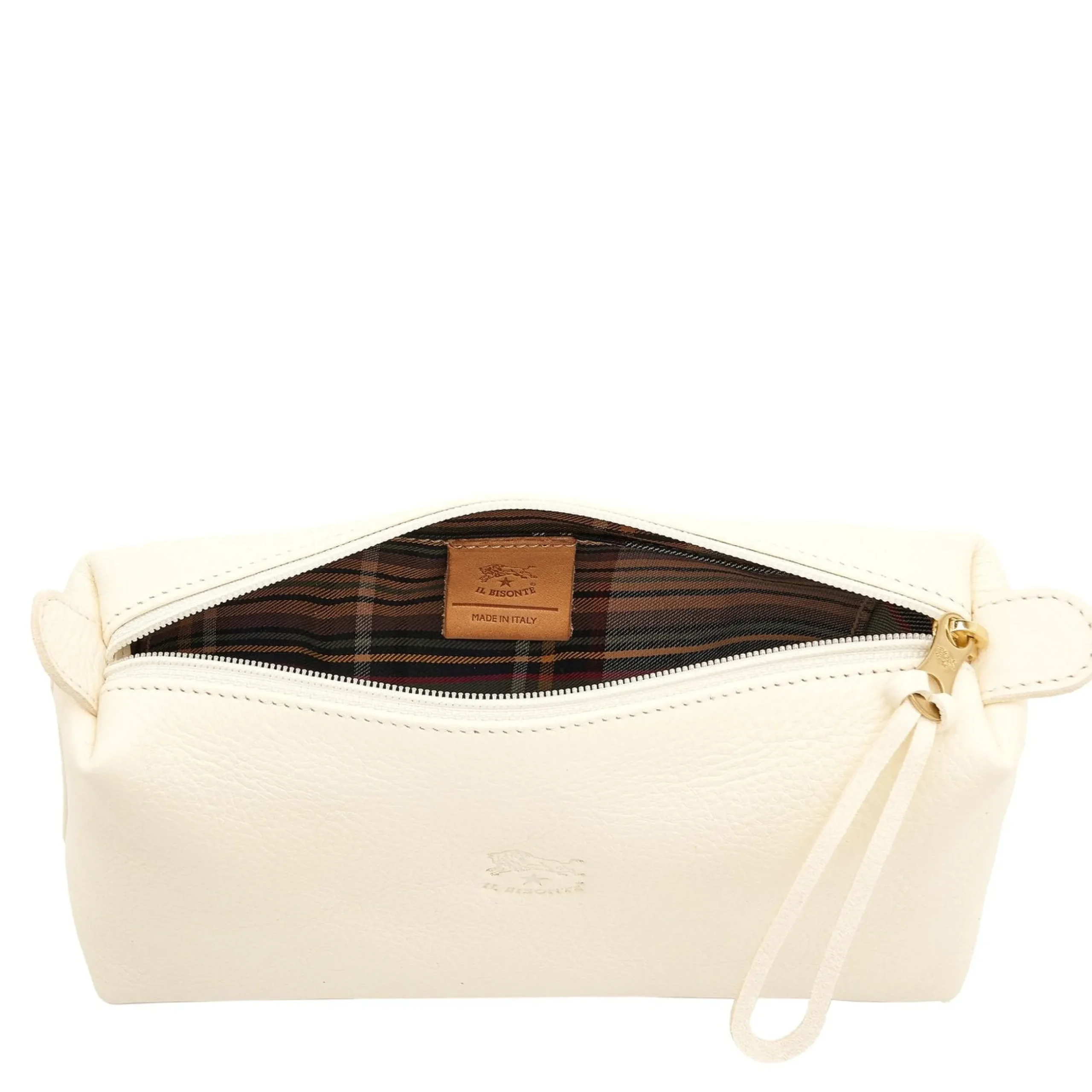 Women's case in leather color white
