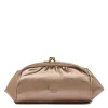 Women's case in metallic leather color metallic bronze