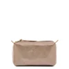 Women's case in metallic leather color metallic bronze
