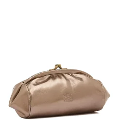 Women's case in metallic leather color metallic bronze