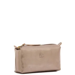 Women's case in metallic leather color metallic bronze