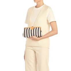 Women's clutch bag in fabric