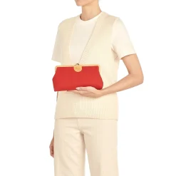 Women's clutch bag in fabric