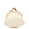 Women's coin purse in leather color milk