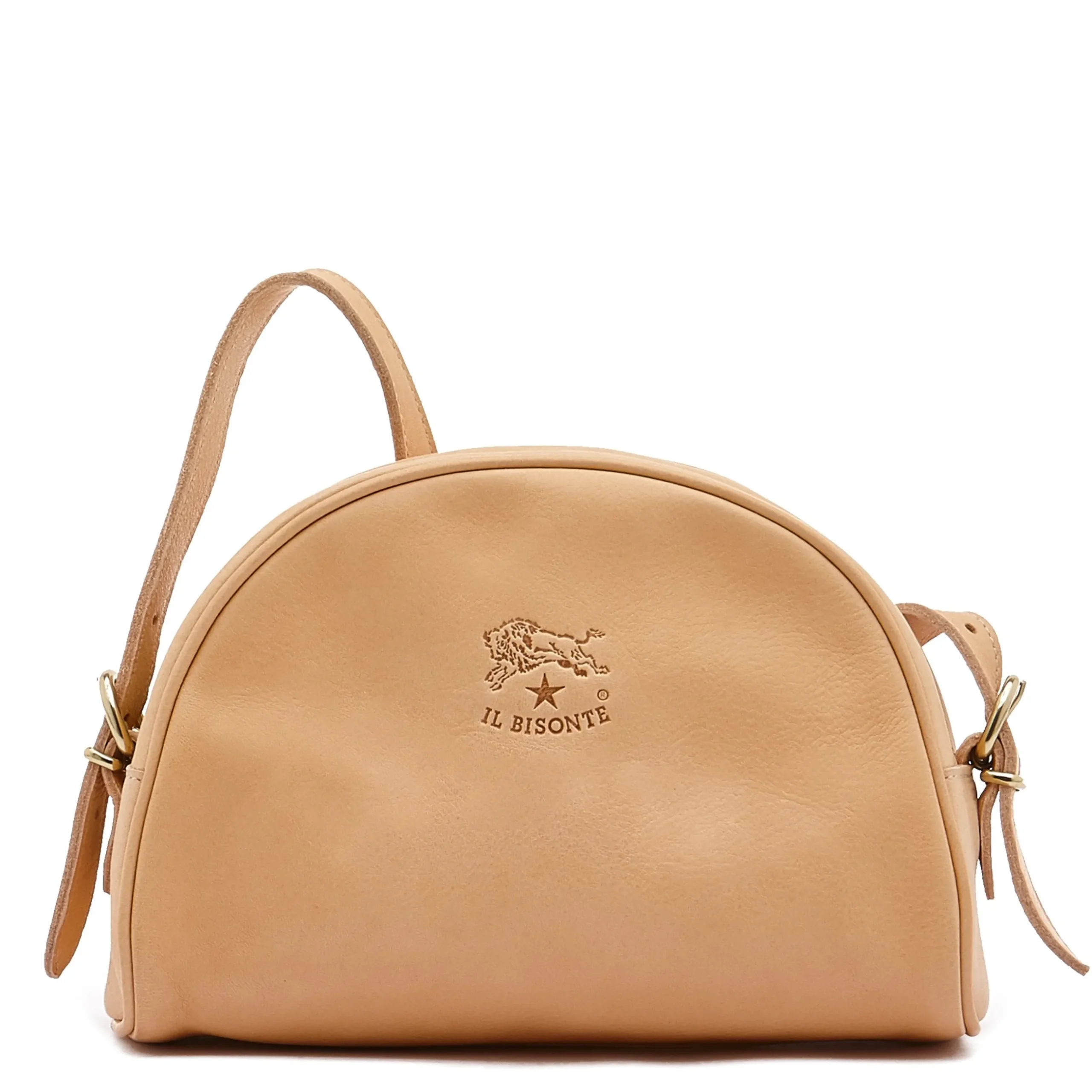 Women's crossbody bag in leather color natural