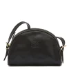 Women's crossbody bag in leather color black