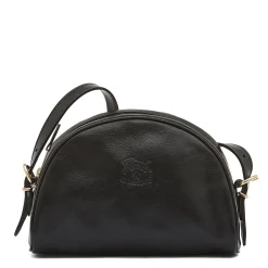 Women's crossbody bag in leather color black