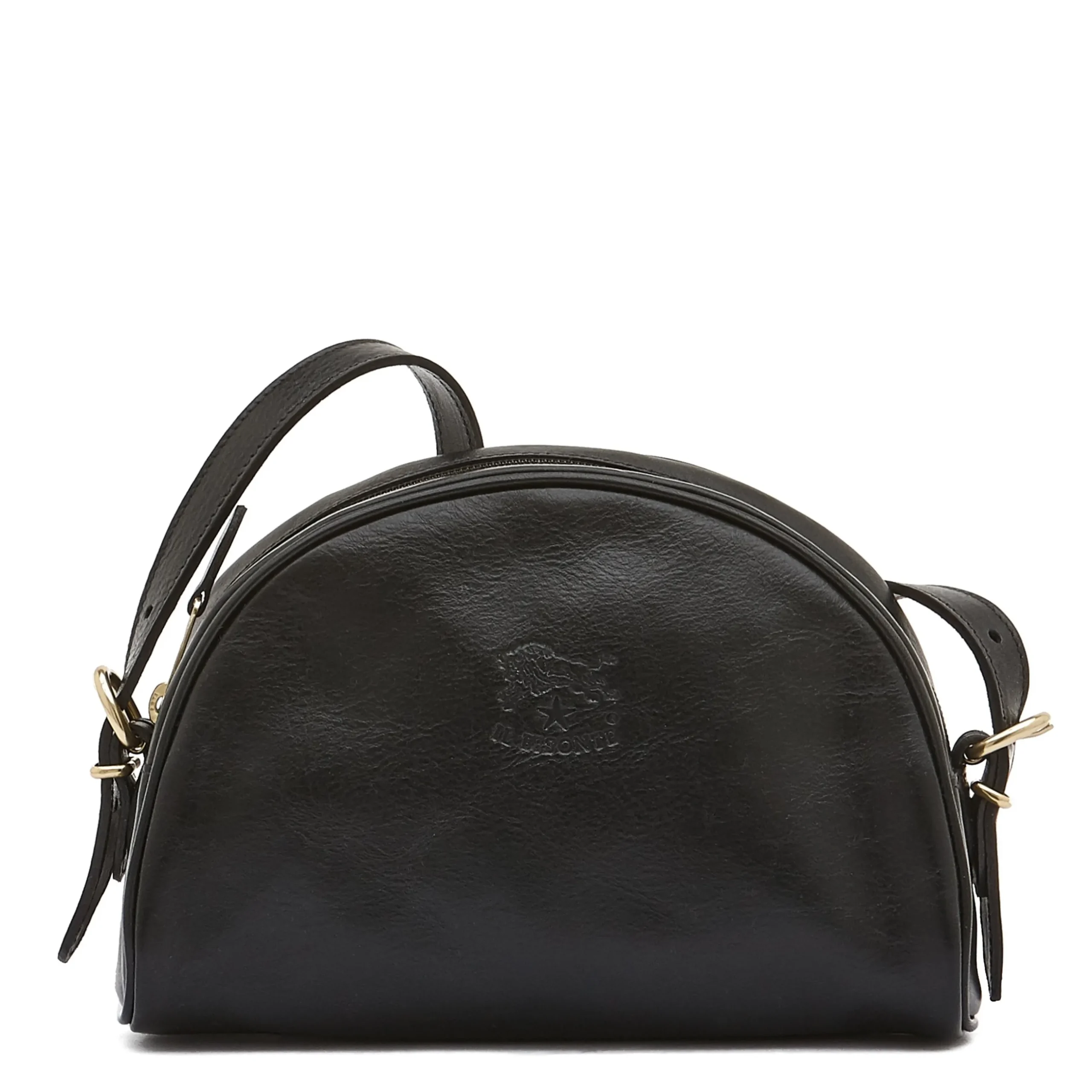 Women's crossbody bag in leather color black