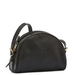 Women's crossbody bag in leather color black