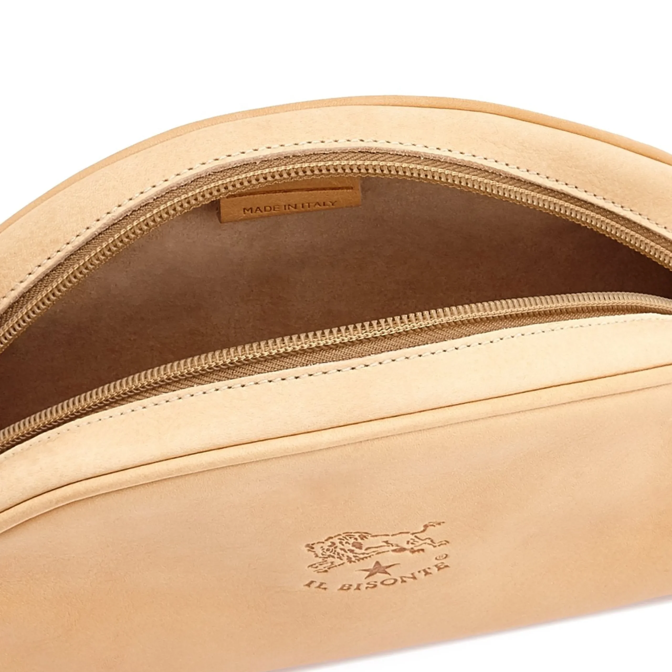 Women's crossbody bag in leather color natural