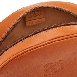 Women's crossbody bag in leather color caramel