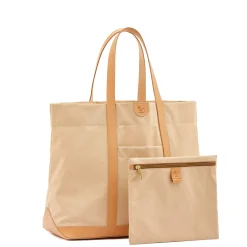 Women's tote bag in fabric color natural