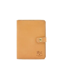 Women's wallet in leather color natural