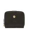 Women's wallet in leather color black