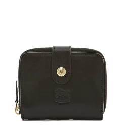 Women's wallet in leather color black