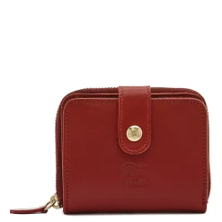 Women's wallet in leather color red