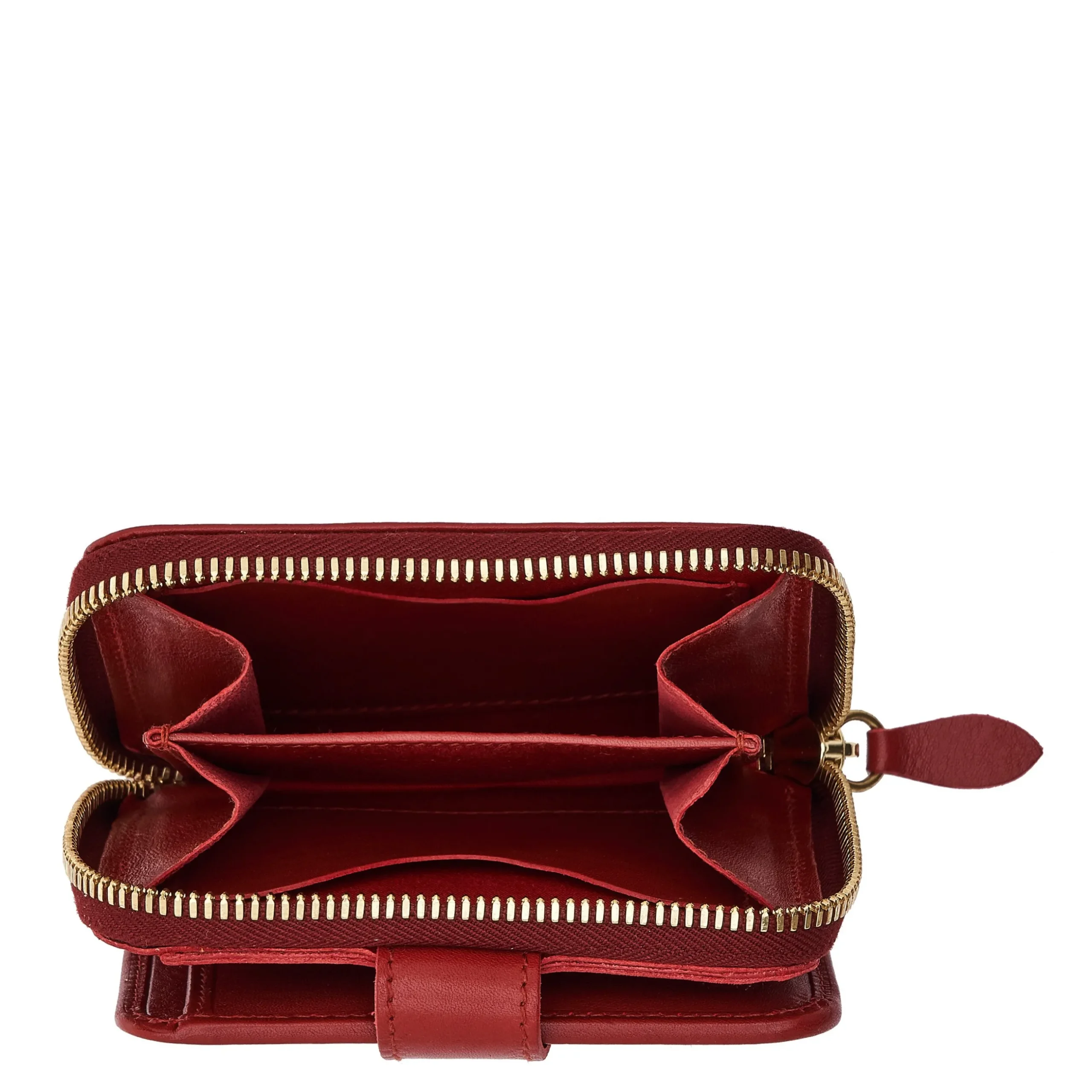 Women's wallet in leather color red