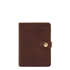 Women's wallet in vintage leather color coffee