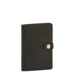 Women's wallet in vintage leather color black
