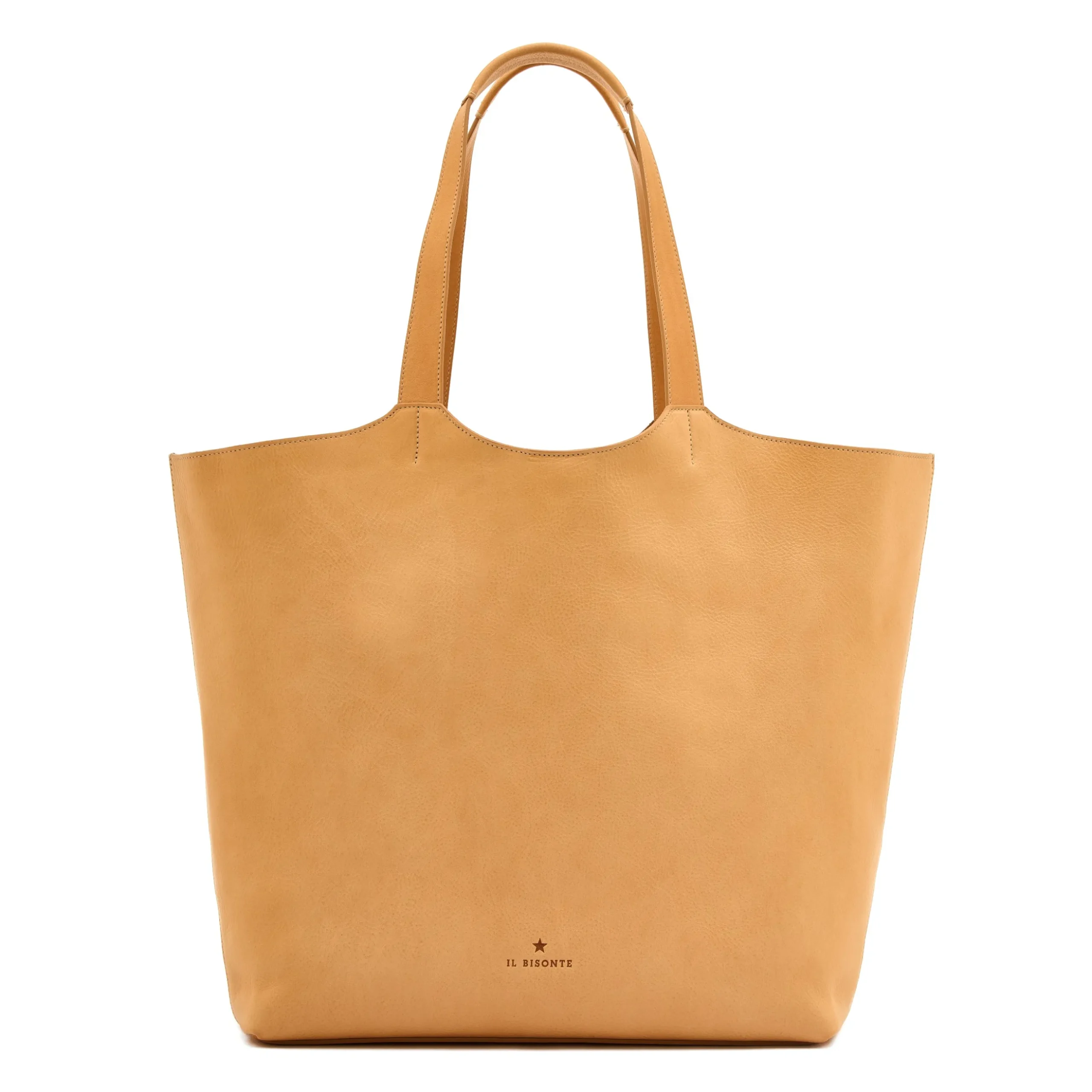 Yolo Women's tote bag in leather color natural